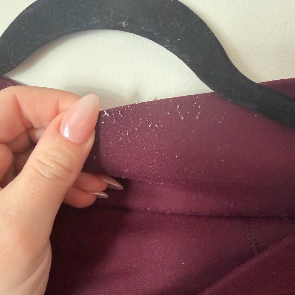 Lululemon Align Crop Leggings Size 10 Burgundy High Rise Yoga Pants - Picture 3 of 5